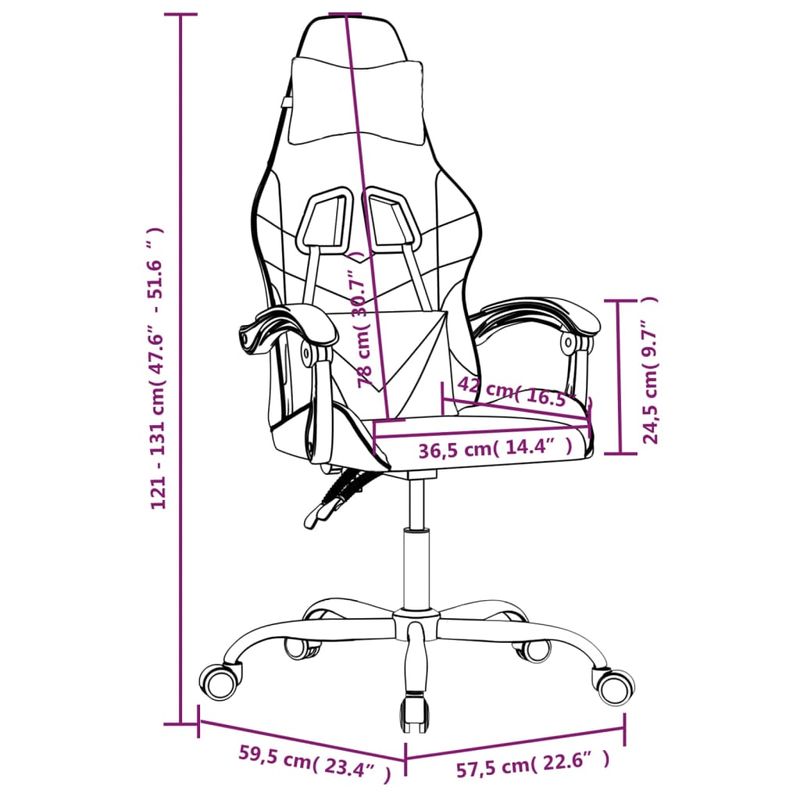Casa si Gradina - Mobilier - Scaune si fotolii - Scaune - Scaun pentru jocuri, negru, piele ecologica - Infinity.ro