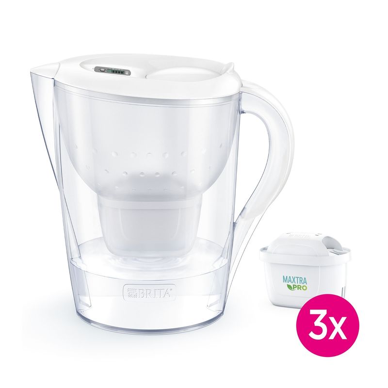 Casa si Gradina - Bucatarie si vesela - Ustensile bucatarie - Cani filtrante si accesorii - Starter pack BRITA Marella XL 3,5 L (white) + 3 filtre Maxtra PRO - Infinity.ro