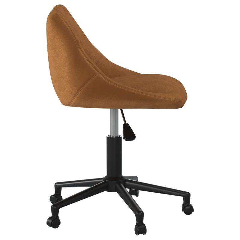 Casa si Gradina - Mobilier - Scaune si fotolii - Scaune - Scaun de birou pivotant, maro, catifea - Infinity.ro
