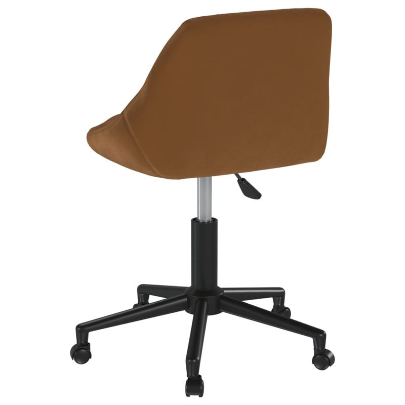 Casa si Gradina - Mobilier - Scaune si fotolii - Scaune - Scaun de birou pivotant, maro, catifea - Infinity.ro