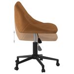 Casa si Gradina - Mobilier - Scaune si fotolii - Scaune - Scaun de birou pivotant, maro, catifea - Infinity.ro