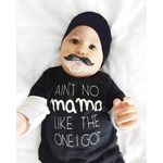 Fashion, accesorii si bijuterii - Copii - Imbracaminte copii - Bluze si camasi copii - Tricou copii negru "Ain't No Mama" Drool (Marime: 90) - Infinity.ro