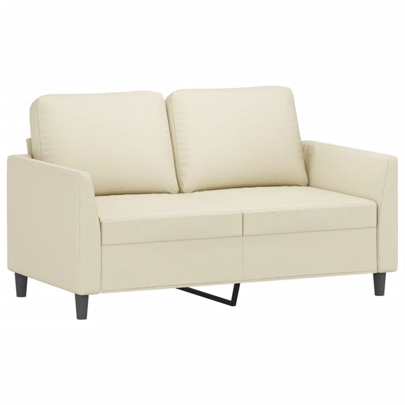 Casa si Gradina - Mobilier - Seturi de mobilier - Seturi living - Set de canapele cu perne, 4 piese, crem, piele ecologica - Infinity.ro