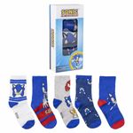 Fashion, accesorii si bijuterii - Copii - Lenjerie si pijamale copii - Sosete si dresuri copii - Sosete Sonic 5 Piese,  35-38 - Infinity.ro