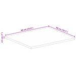Casa si Gradina - Mobilier - Feronerie si accesorii mobila - Blat de masa, 60x50x2,5 cm, dreptunghiular, lemn masiv reciclat (multicolor) - Infinity.ro