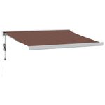 Casa si Gradina - Gradina si terasa - Umbrele si pavilioane - Umbrele - Copertina retractabila automat, maro, 350x250 cm - Infinity.ro