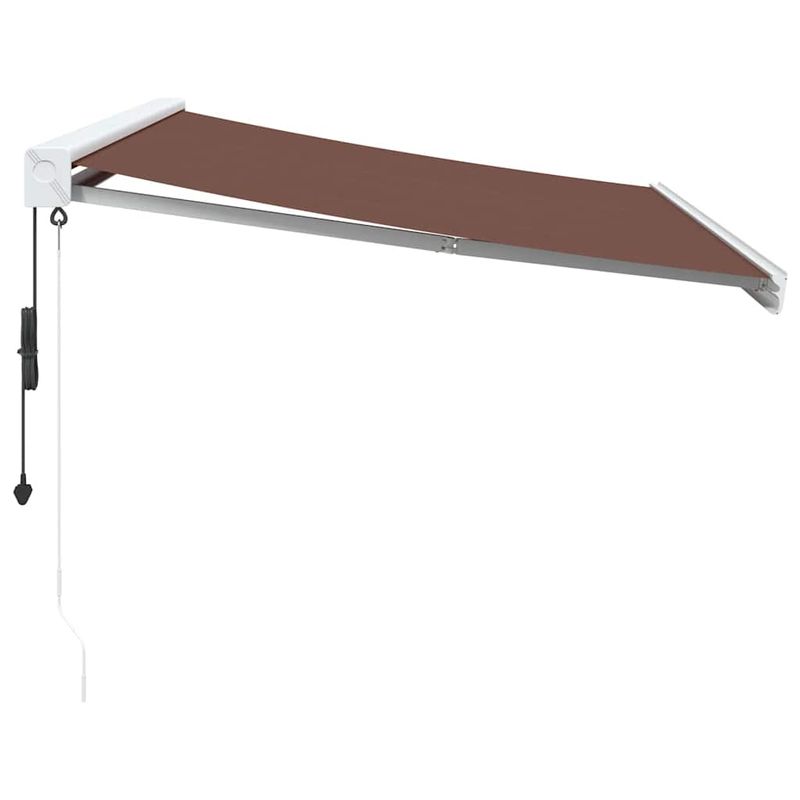 Casa si Gradina - Gradina si terasa - Umbrele si pavilioane - Umbrele - Copertina retractabila automat, maro, 350x250 cm - Infinity.ro