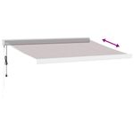Casa si Gradina - Gradina si terasa - Umbrele si pavilioane - Umbrele - Copertina retractabila automat, maro, 350x250 cm - Infinity.ro
