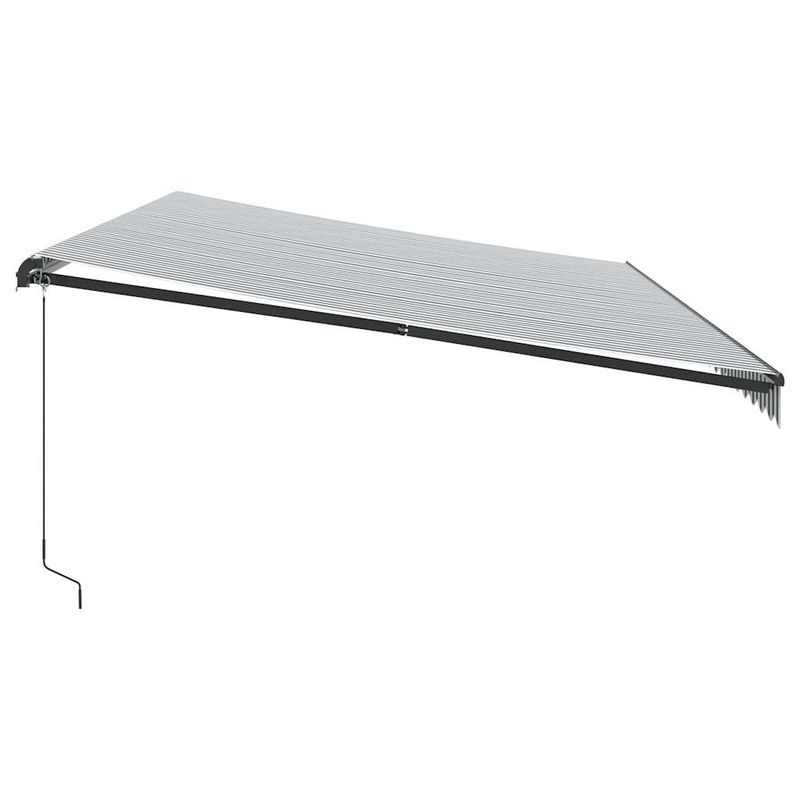 Casa si Gradina - Gradina si terasa - Umbrele si pavilioane - Umbrele - Copertina retractabila manual, antracit/alb, 600x300 cm - Infinity.ro