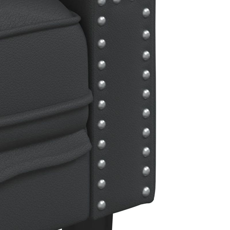 Casa si Gradina - Mobilier - Seturi de mobilier - Seturi living - Set canapele Chesterfield cu 3 locuri, negru, piele eco. - Infinity.ro