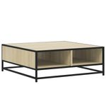 Casa si Gradina - Mobilier - Mese si birouri - Masute de cafea - Masuta de cafea stejar sonoma 80x80x30 cm lemn prelucrat/metal - Infinity.ro