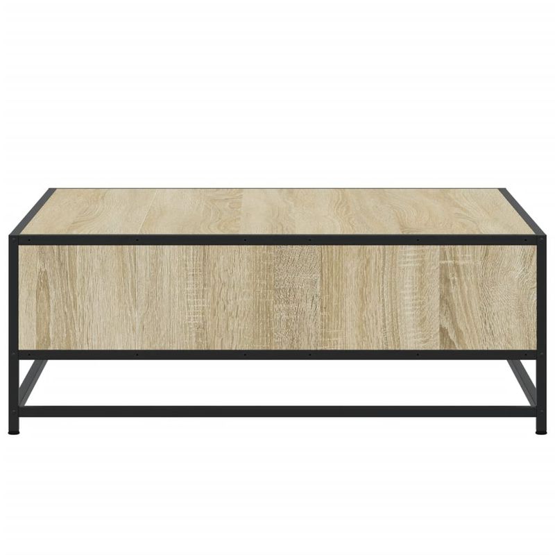 Casa si Gradina - Mobilier - Mese si birouri - Masute de cafea - Masuta de cafea stejar sonoma 80x80x30 cm lemn prelucrat/metal - Infinity.ro