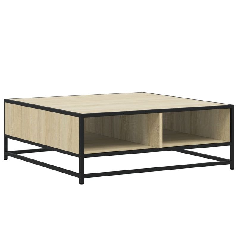 Casa si Gradina - Mobilier - Mese si birouri - Masute de cafea - Masuta de cafea stejar sonoma 80x80x30 cm lemn prelucrat/metal - Infinity.ro