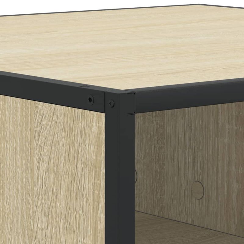 Casa si Gradina - Mobilier - Mese si birouri - Masute de cafea - Masuta de cafea stejar sonoma 80x80x30 cm lemn prelucrat/metal - Infinity.ro