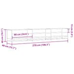 Casa si Gradina - Mobilier - Comode si corpuri - Comode - Comoda TV, stejar maro, 270x40x46 cm, lemn prelucrat - Infinity.ro