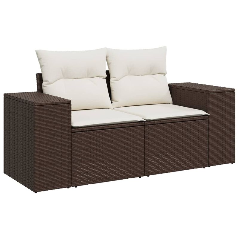 Casa si Gradina - Gradina si terasa - Mobilier exterior - Seturi mobila gradina - Set canapele de gradina cu perne, 6 piese, maro, poliratan - Infinity.ro
