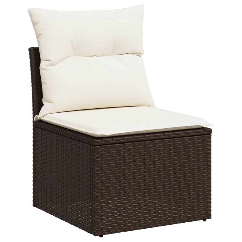 Casa si Gradina - Gradina si terasa - Mobilier exterior - Seturi mobila gradina - Set canapele de gradina cu perne, 6 piese, maro, poliratan - Infinity.ro