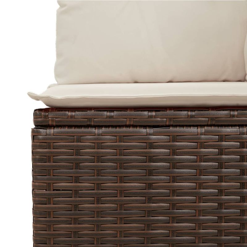 Casa si Gradina - Gradina si terasa - Mobilier exterior - Seturi mobila gradina - Set canapele de gradina cu perne, 6 piese, maro, poliratan - Infinity.ro
