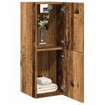 Casa si Gradina - Mobilier - Mobilier baie - Comode baie - Dulap suspendat de baie lemn vechi, 30x30x80 cm, lemn prelucrat - Infinity.ro