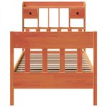 Casa si Gradina - Mobilier - Paturi si accesorii - Paturi - Cadru pat fara saltea, maro ceruit, 100x200 cm, lemn masiv pin - Infinity.ro