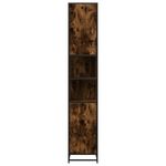 Casa si Gradina - Mobilier - Mobilier baie - Comode baie - Dulap baie stejar fumuriu 35x37,5x188,5 cm lemn prelucrat/metal - Infinity.ro