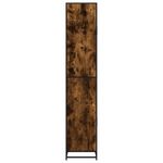 Casa si Gradina - Mobilier - Mobilier baie - Comode baie - Dulap baie stejar fumuriu 35x37,5x188,5 cm lemn prelucrat/metal - Infinity.ro