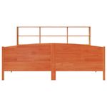 Casa si Gradina - Mobilier - Paturi si accesorii - Paturi - Pat cu biblioteca fara saltea maro 180x200 cm lemn masiv de pin - Infinity.ro