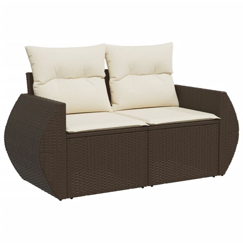 Casa si Gradina - Gradina si terasa - Mobilier exterior - Seturi mobila gradina - Set canapele de gradina cu perne, 6 piese, maro, poliratan - Infinity.ro