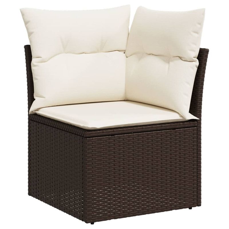 Casa si Gradina - Gradina si terasa - Mobilier exterior - Seturi mobila gradina - Set canapele de gradina cu perne, 6 piese, maro, poliratan - Infinity.ro