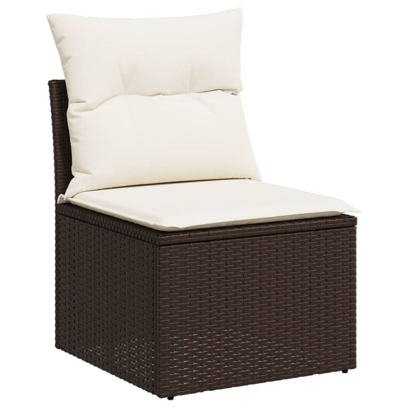 Casa si Gradina - Gradina si terasa - Mobilier exterior - Seturi mobila gradina - Set canapele de gradina cu perne, 6 piese, maro, poliratan - Infinity.ro