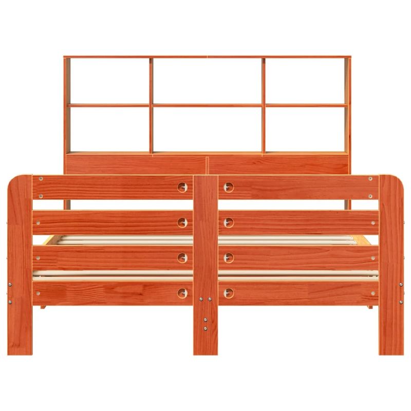 Casa si Gradina - Mobilier - Paturi si accesorii - Paturi - Cadru de pat fara saltea, maro ceruit 140x200 cm lemn masiv pin - Infinity.ro