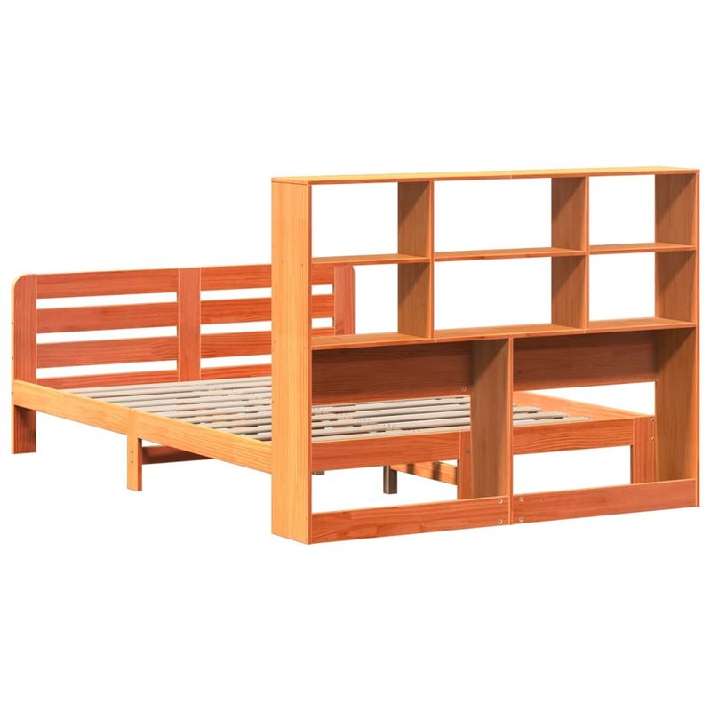Casa si Gradina - Mobilier - Paturi si accesorii - Paturi - Cadru de pat fara saltea, maro ceruit 140x200 cm lemn masiv pin - Infinity.ro