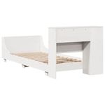 Casa si Gradina - Mobilier - Paturi si accesorii - Paturi - Cadru de pat fara saltea, alb, 75x190 cm, lemn masiv de pin - Infinity.ro