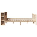 Casa si Gradina - Mobilier - Paturi si accesorii - Paturi - Pat cu biblioteca fara saltea, 140x190 cm, lemn masiv de pin - Infinity.ro
