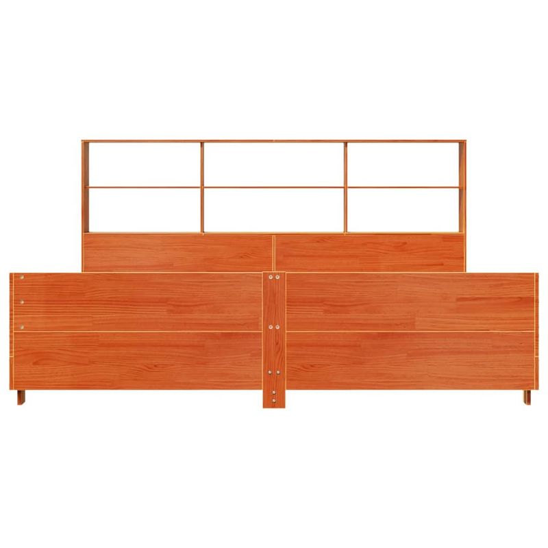 Casa si Gradina - Mobilier - Paturi si accesorii - Paturi - Cadru de pat fara saltea, maro ceruit 180x200 cm lemn masiv pin - Infinity.ro