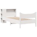 Casa si Gradina - Mobilier - Paturi si accesorii - Paturi - Cadru de pat fara saltea, alb, 75x190 cm, lemn masiv de pin - Infinity.ro