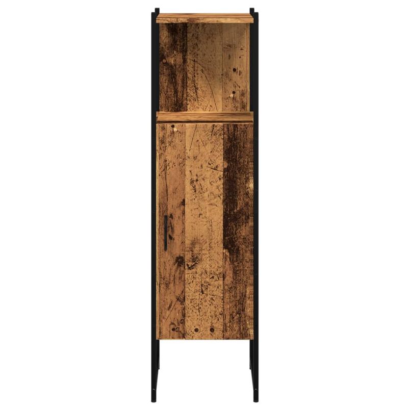 Casa si Gradina - Mobilier - Mobilier baie - Corpuri baie - Dulap pentru baie, lemn vechi, 33x33x120,5 cm, lemn prelucrat - Infinity.ro