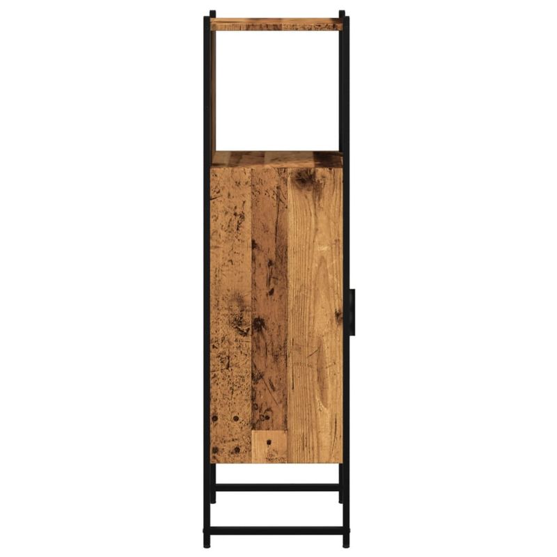 Casa si Gradina - Mobilier - Mobilier baie - Corpuri baie - Dulap pentru baie, lemn vechi, 33x33x120,5 cm, lemn prelucrat - Infinity.ro