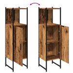 Casa si Gradina - Mobilier - Mobilier baie - Corpuri baie - Dulap pentru baie, lemn vechi, 33x33x120,5 cm, lemn prelucrat - Infinity.ro
