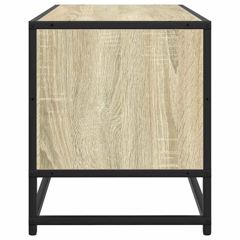 Casa si Gradina - Mobilier - Comode si corpuri - Comode - Dulap TV, stejar sonoma, 80x34,5x40 cm, lemn prelucrat si metal - Infinity.ro