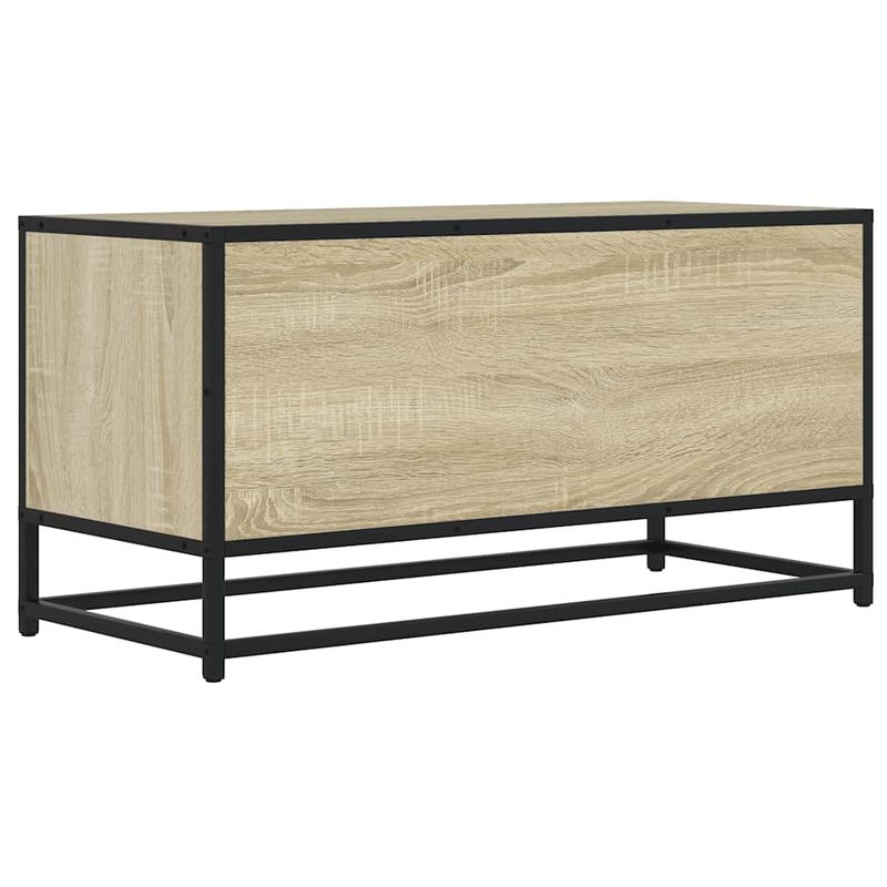 Casa si Gradina - Mobilier - Comode si corpuri - Comode - Dulap TV, stejar sonoma, 80x34,5x40 cm, lemn prelucrat si metal - Infinity.ro