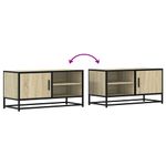 Casa si Gradina - Mobilier - Comode si corpuri - Comode - Dulap TV, stejar sonoma, 80x34,5x40 cm, lemn prelucrat si metal - Infinity.ro