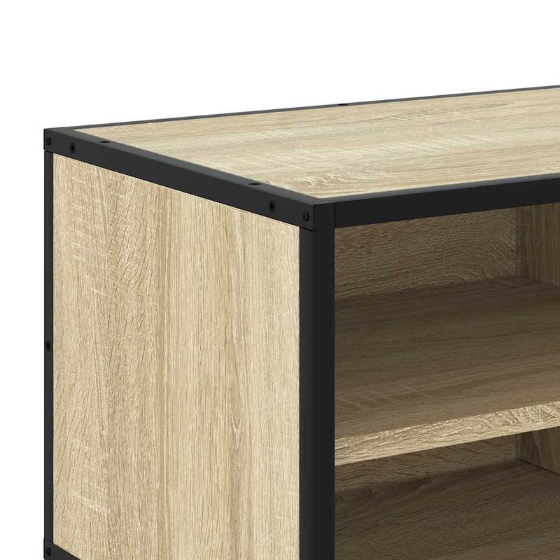 Casa si Gradina - Mobilier - Comode si corpuri - Comode - Dulap TV, stejar sonoma, 80x34,5x40 cm, lemn prelucrat si metal - Infinity.ro