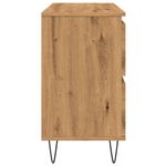 Casa si Gradina - Mobilier - Mobilier baie - Comode baie - Dulap pentru baie stejar artizanal, 80x33x60 cm, lemn prelucrat - Infinity.ro