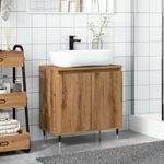 Casa si Gradina - Mobilier - Mobilier baie - Comode baie - Dulap de baie, stejar artizanal, 58x33x60 cm, lemn prelucrat - Infinity.ro