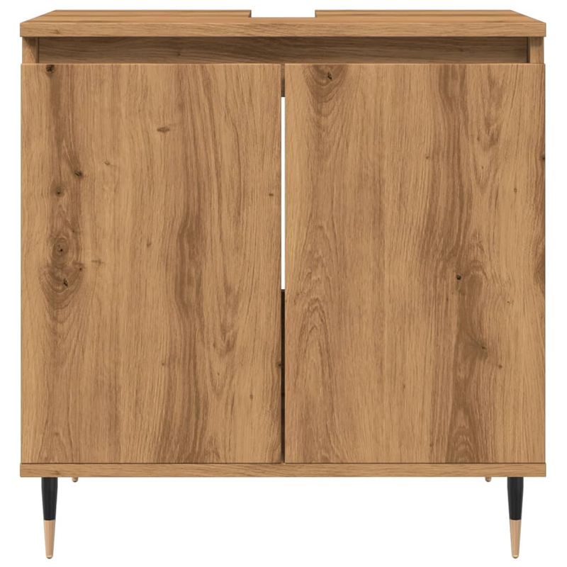 Casa si Gradina - Mobilier - Mobilier baie - Comode baie - Dulap de baie, stejar artizanal, 58x33x60 cm, lemn prelucrat - Infinity.ro