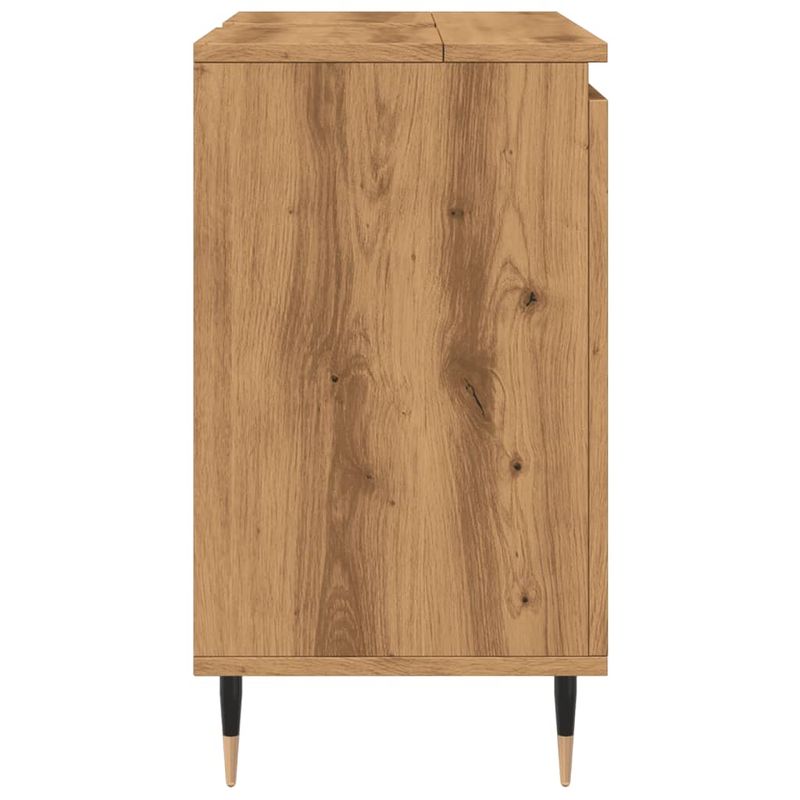 Casa si Gradina - Mobilier - Mobilier baie - Comode baie - Dulap de baie, stejar artizanal, 58x33x60 cm, lemn prelucrat - Infinity.ro