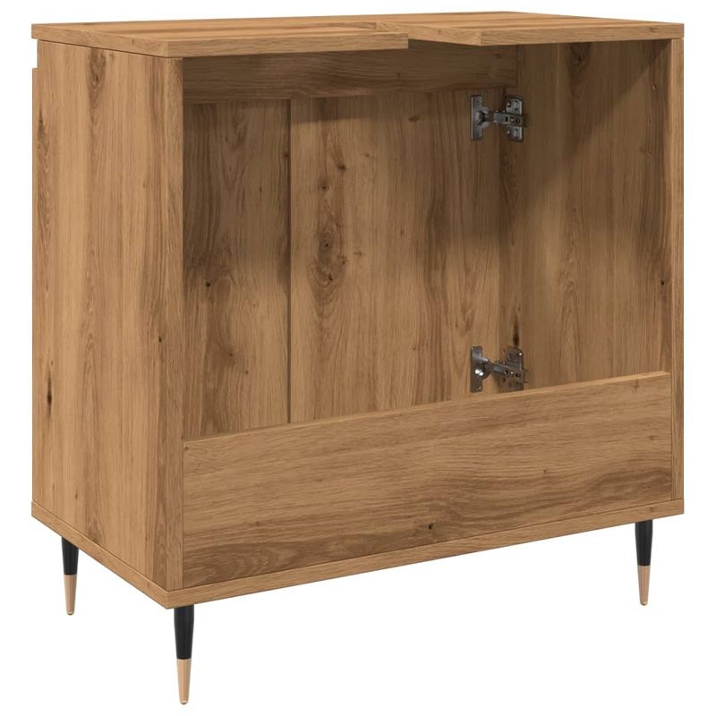 Casa si Gradina - Mobilier - Mobilier baie - Comode baie - Dulap de baie, stejar artizanal, 58x33x60 cm, lemn prelucrat - Infinity.ro