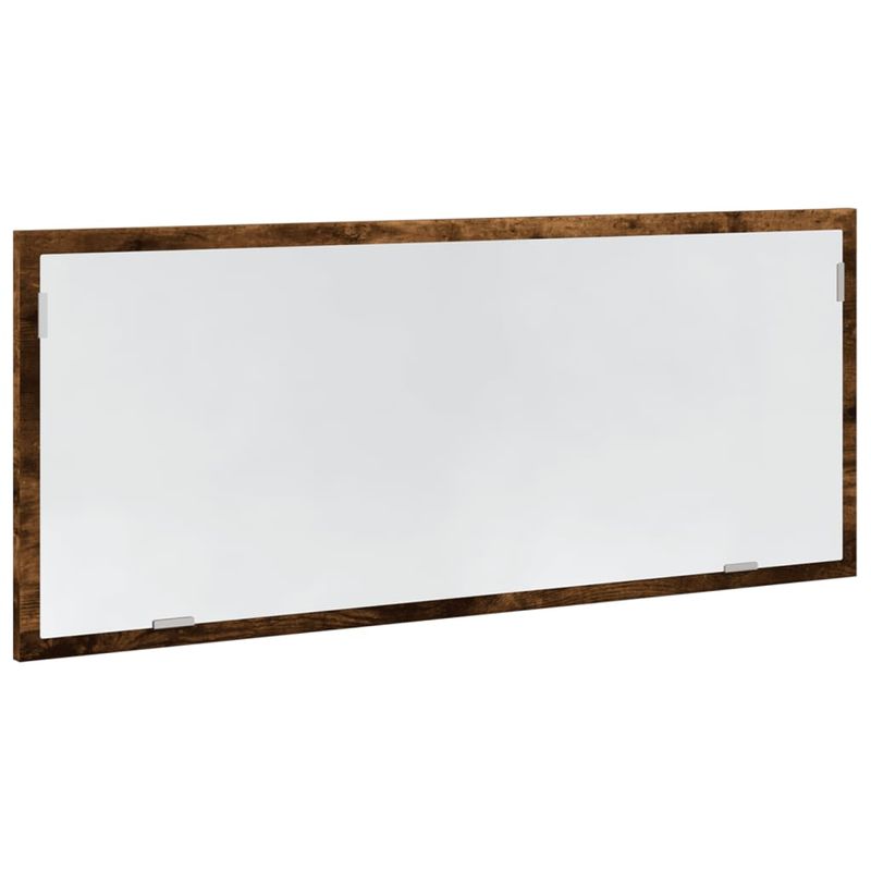 Casa si Gradina - Mobilier - Mobilier baie - Oglinzi baie - Oglinda de baie LED stejar fumuriu 100x8,5x37 cm lemn prelucrat - Infinity.ro