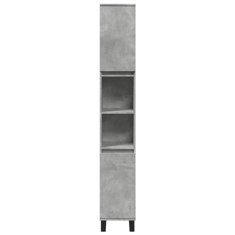 Casa si Gradina - Mobilier - Mobilier baie - Corpuri baie - Dulap de baie, gri beton, 30x30x190 cm, lemn prelucrat - Infinity.ro